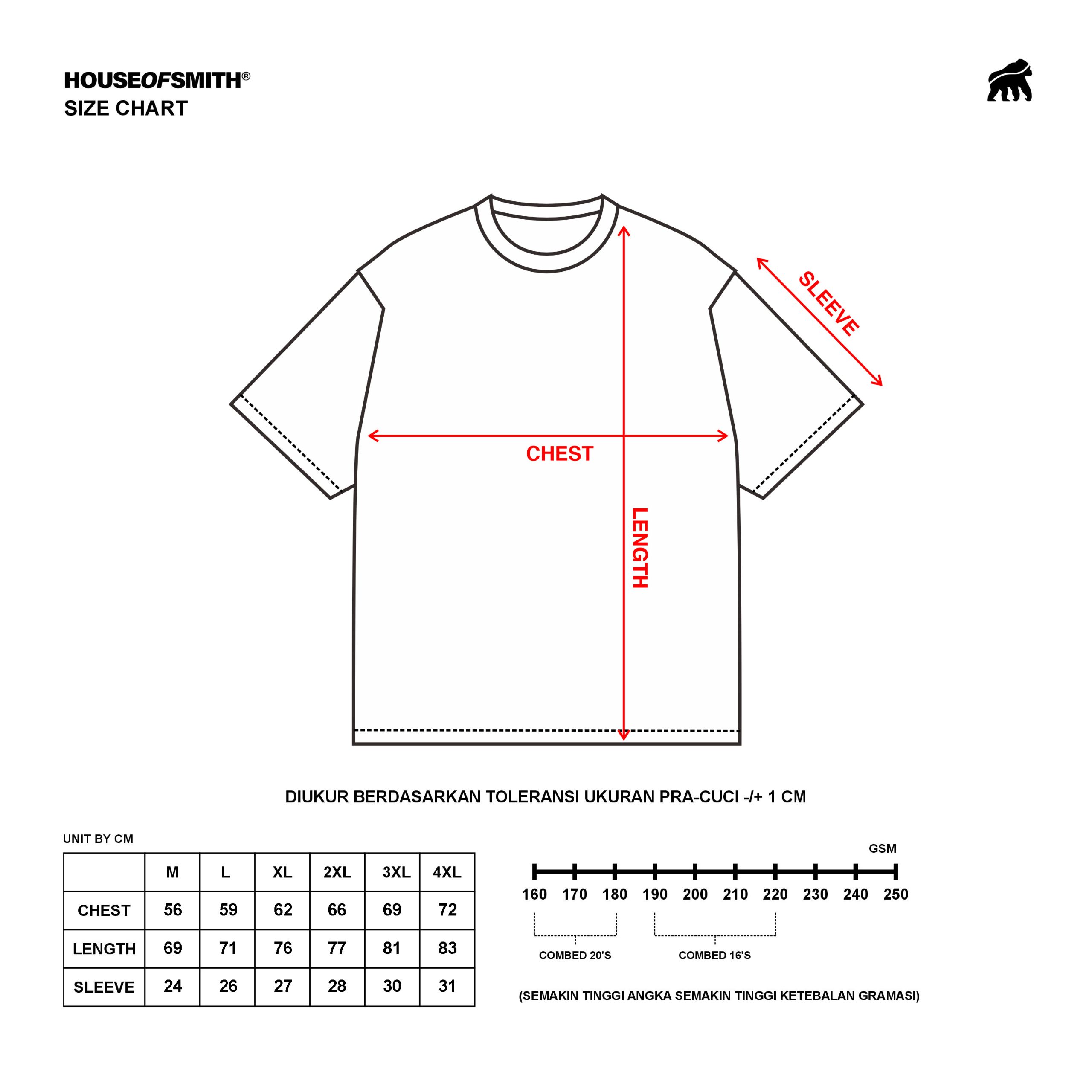 House of Smith Kaos Oversize Pria - Maison Oversized Tshirt White - Oversize T Shirt - Image 3