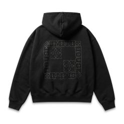 Alternative view of House of Smith Sweater Hoodie Boxy Pria - Deco Zipper Boxy Hoodie Black