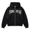 House of Smith Sweater Hoodie Boxy Pria - Grenze Zipper Boxy Hoodie Black