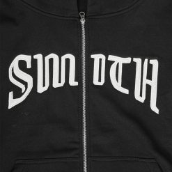 Alternative view of House of Smith Sweater Hoodie Boxy Pria - Grenze Zipper Boxy Hoodie Black