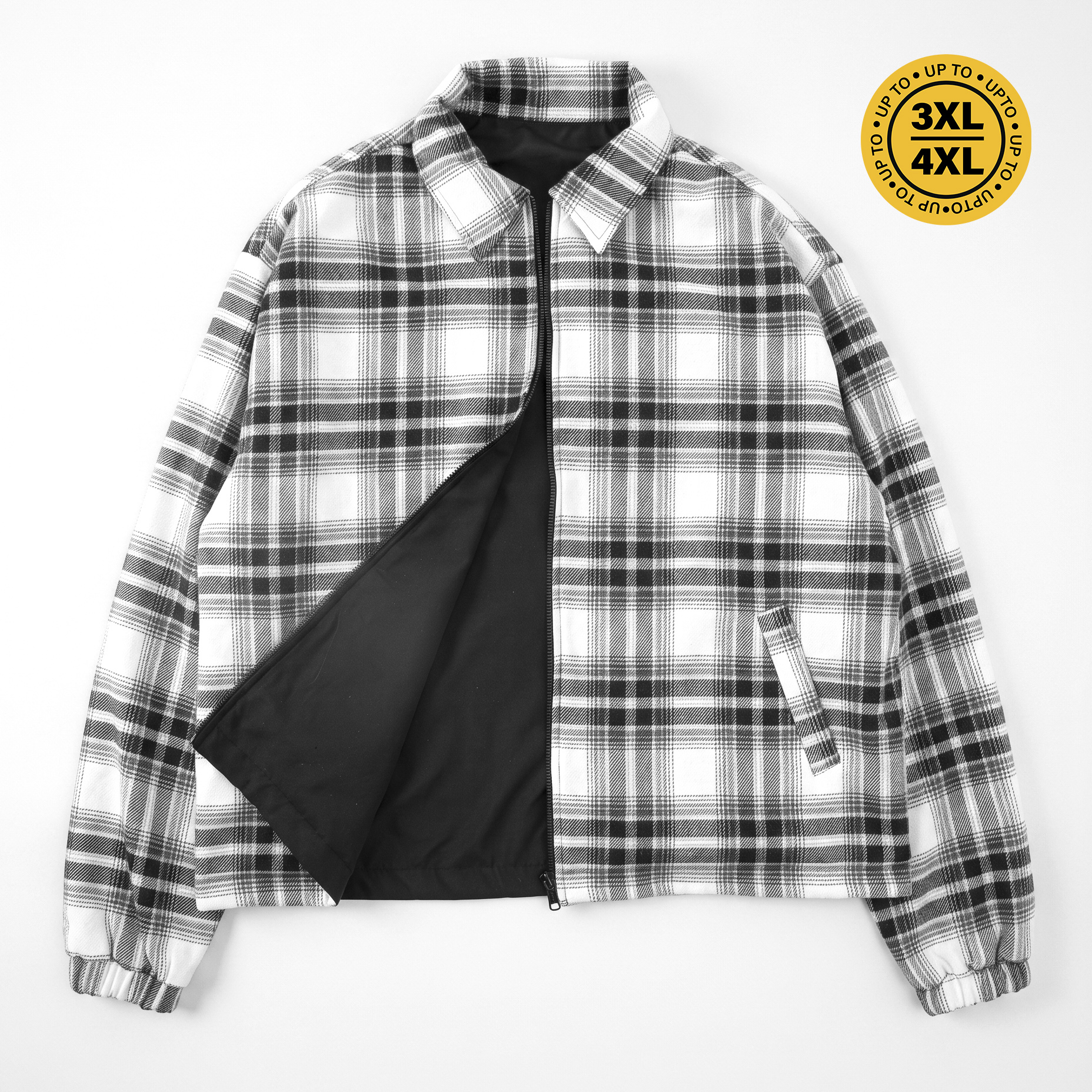 House of Smith Jaket Pria - Switchback Reversible Plaid Jacket - Jacket