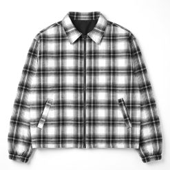 House of Smith Jaket Pria - Switchback Reversible Plaid Jacket - Jacket - Image 3