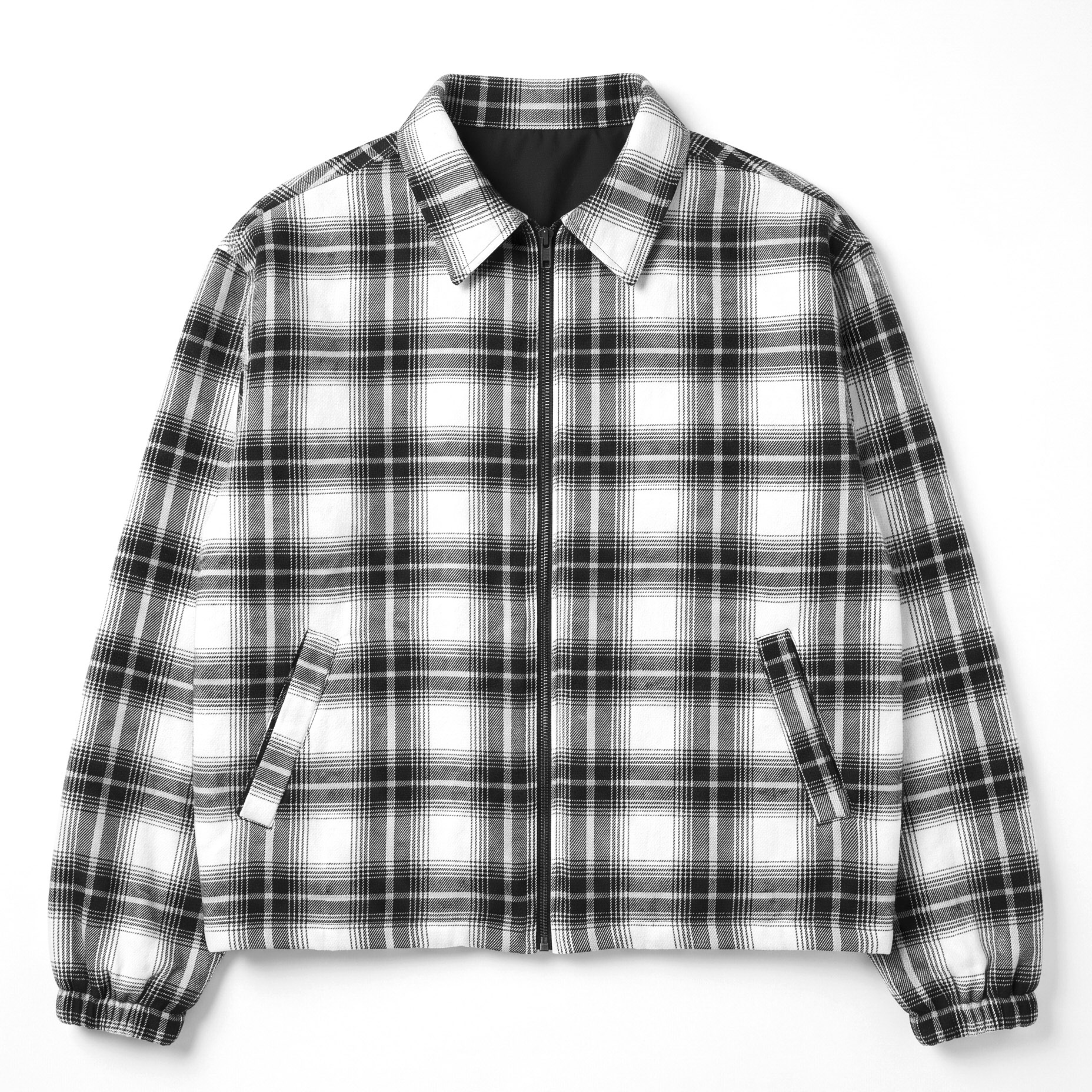 House of Smith Jaket Pria - Switchback Reversible Plaid Jacket - Jacket - Image 3