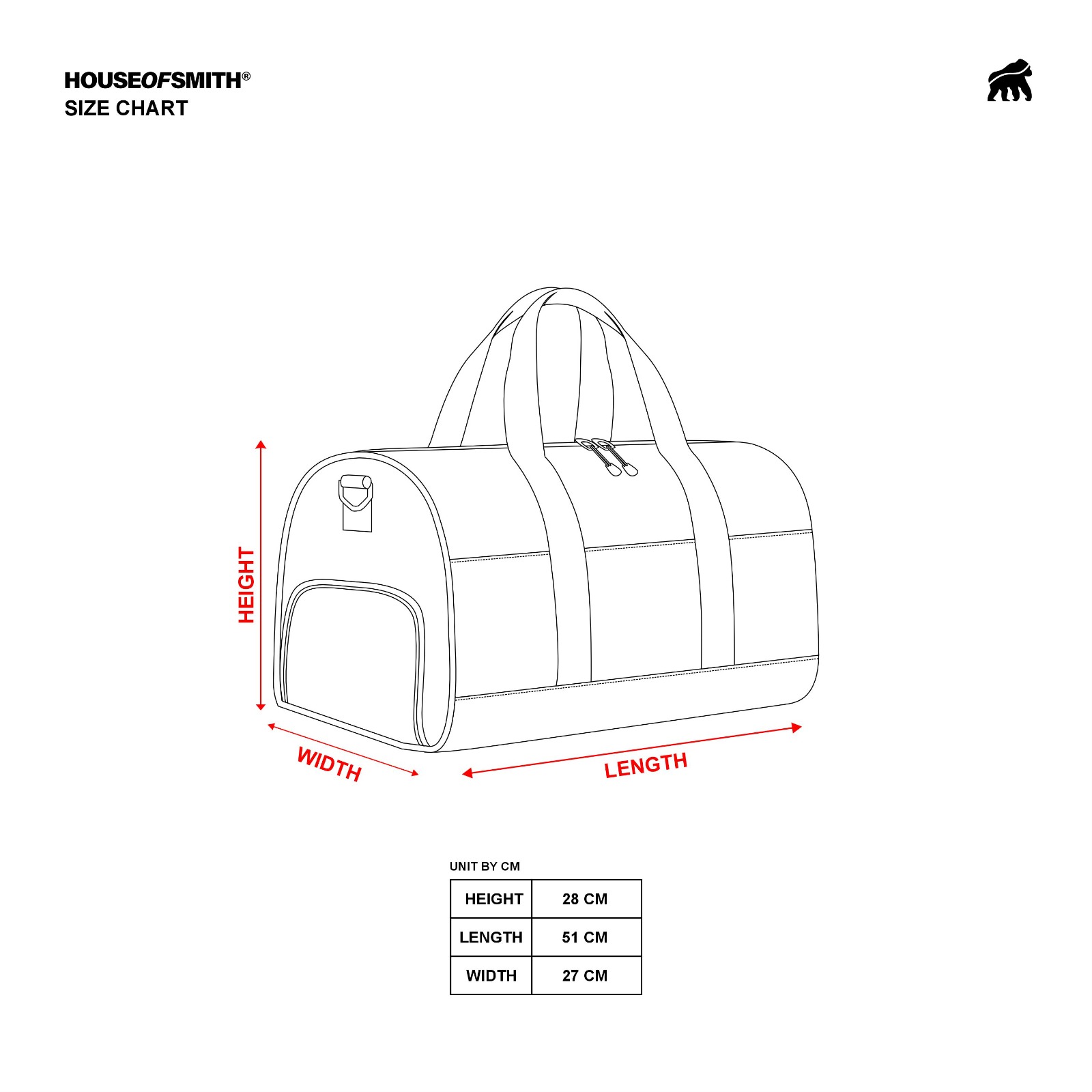 House of Smith Duffle Bag - Dockside Duffle - Tas Selempang - Image 8