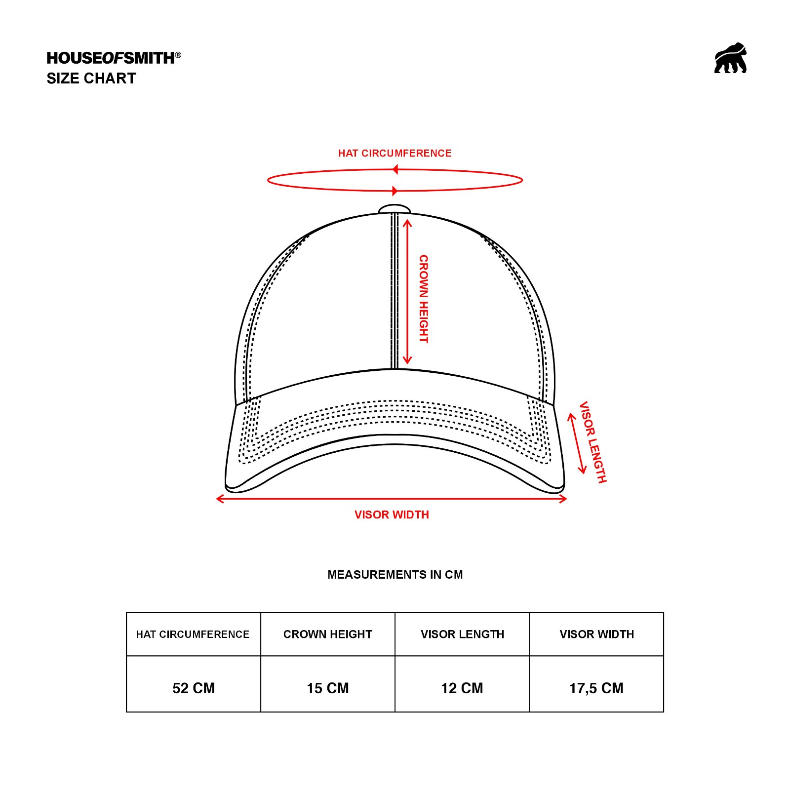 House of Smith Topi - Smith 6 Panel Hat - Six Panel Hat - Image 6