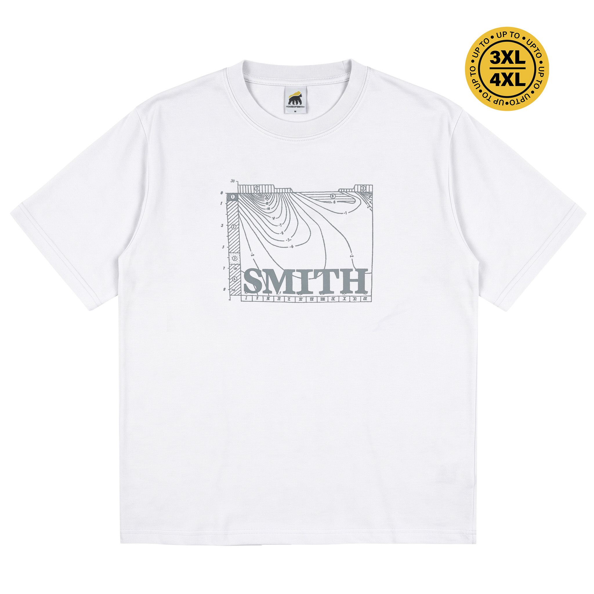 House of Smith Kaos Pria Lengan Pendek - Specimen Tshirt White - T Shirt