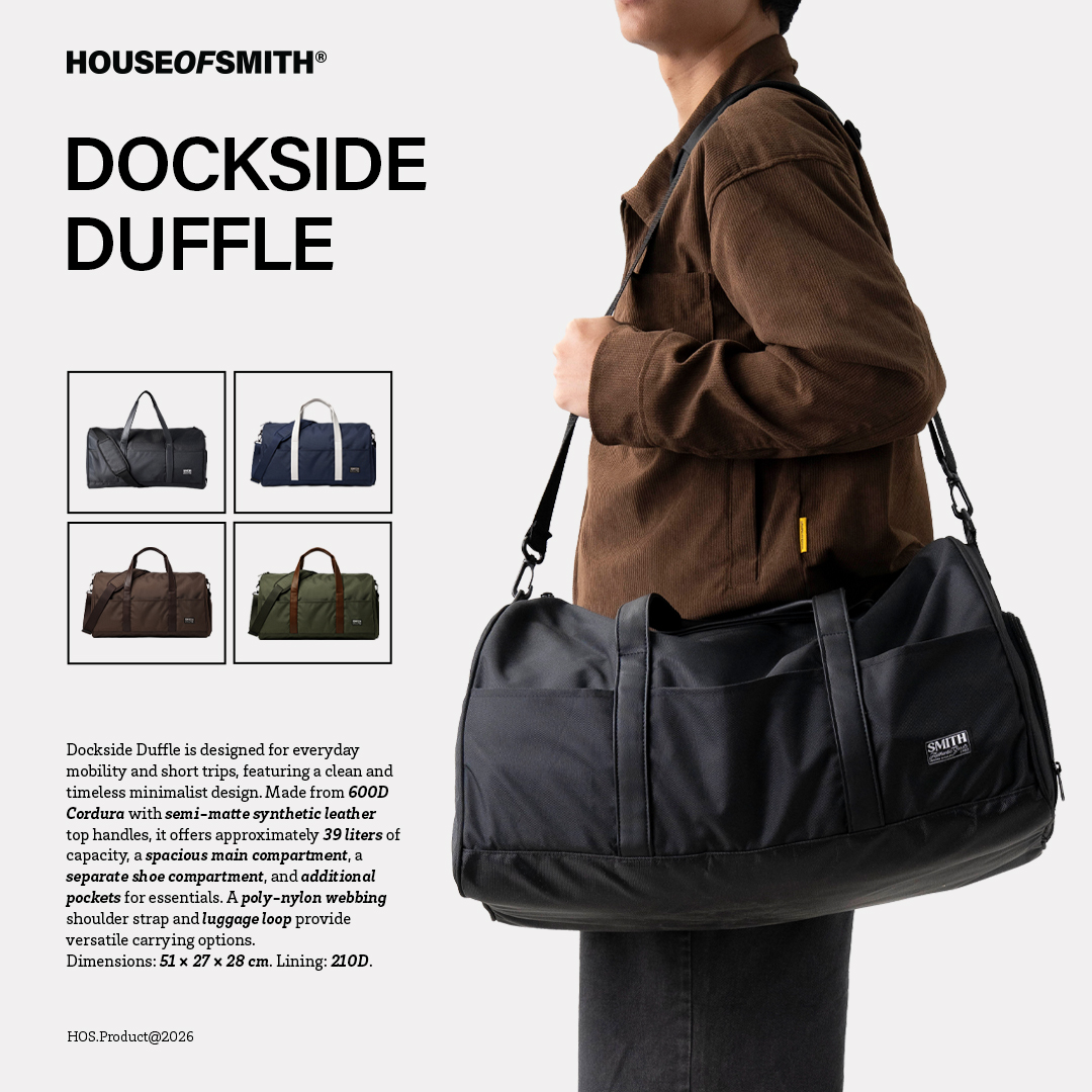 House of Smith Duffle Bag - Dockside Duffle - Tas Selempang - Image 7