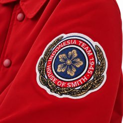 House of Smith Jaket Varsity Pria - 45 Collegiate Varsity Jacket Red - Jacket - Image 6