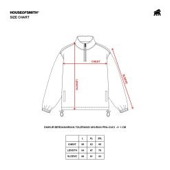 House of Smith Jacket Pria - 45 Collegiate Quarter Jacket Navy - Halfzip - Image 5