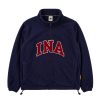 House of Smith Jacket Pria - 45 Collegiate Quarter Jacket Navy - Halfzip