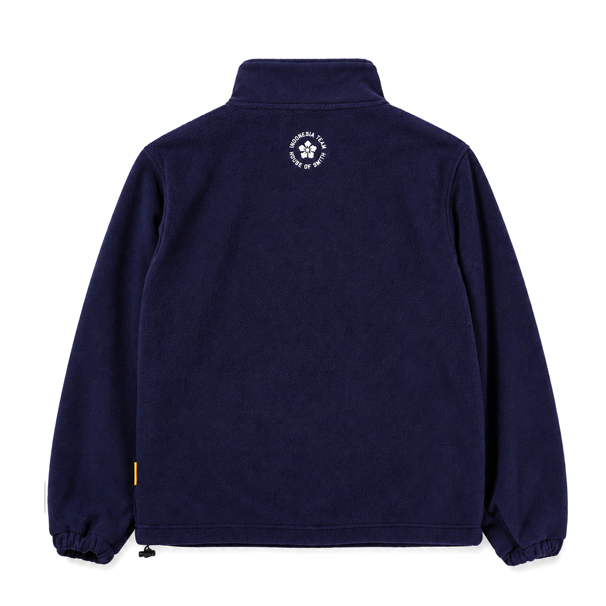 House of Smith Jacket Pria - 45 Collegiate Quarter Jacket Navy - Halfzip - Image 2