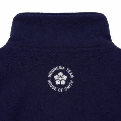 House of Smith Jacket Pria - 45 Collegiate Quarter Jacket Navy - Halfzip - Image 4